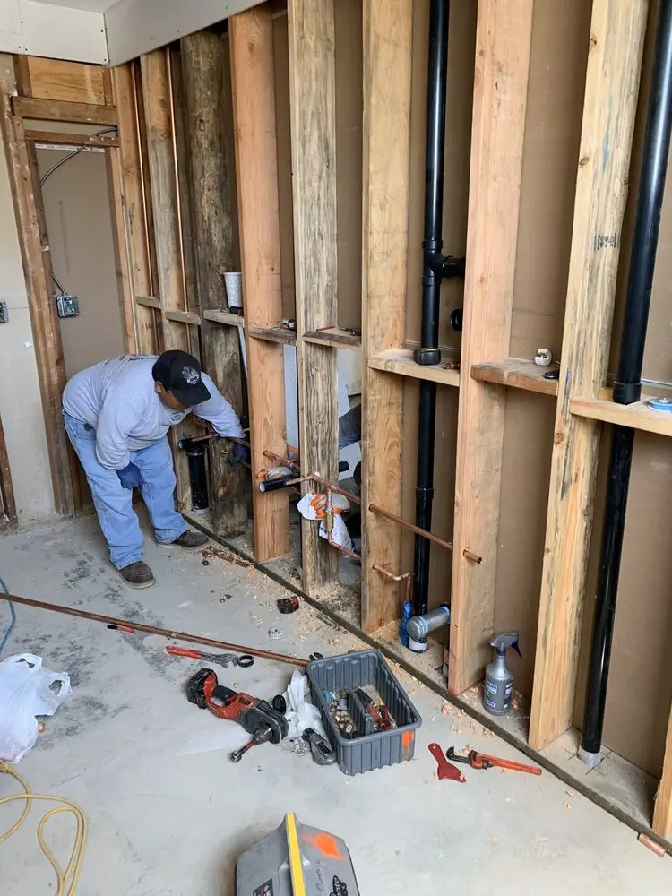 Commercial rough-in plumbing for Gas Line Repair in Hooven